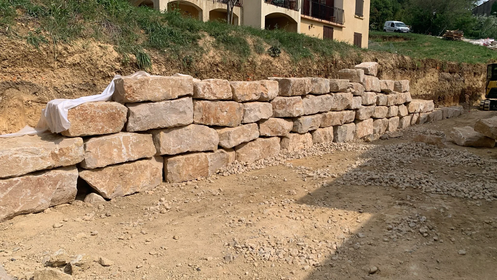 Mur de soutènement élévation - Enrochement calibré SOCCTP