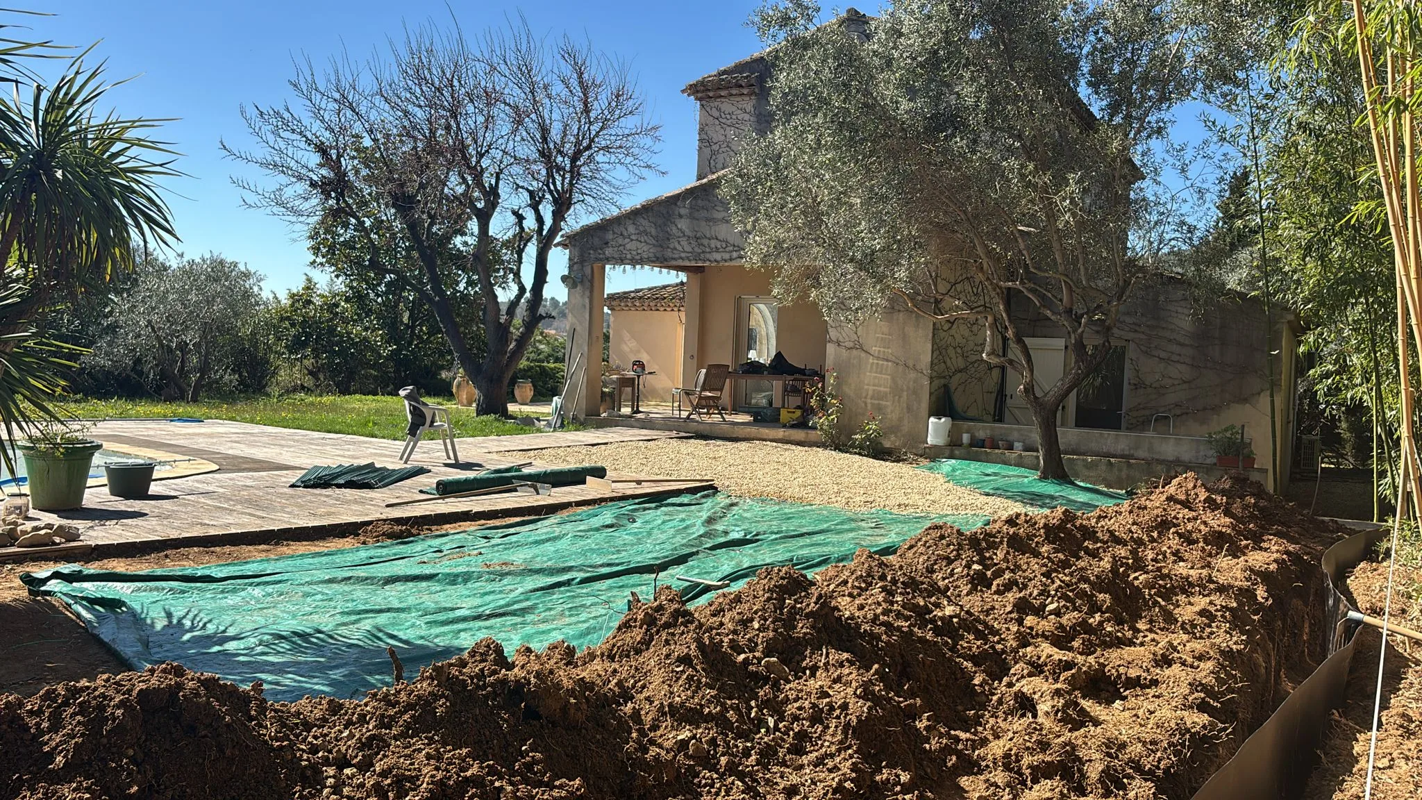 Viabilisation de parcelles à Nébian – Aménagement de surface avec bambous en bordure – SOCCTP Viabilisation de parcelles à Nébian - Aménagement de surface avec bambous en bordure - SOCCTP