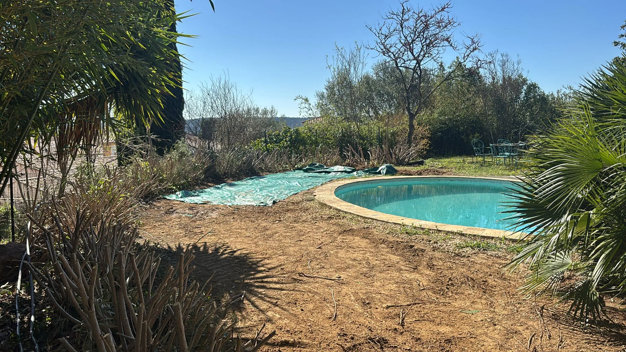 Viabilisation de parcelles à Nébian – Aménagement de surface en bord de piscine – SOCCTP Viabilisation de parcelles à Nébian - Aménagement de surface en bord de piscine - SOCCTP