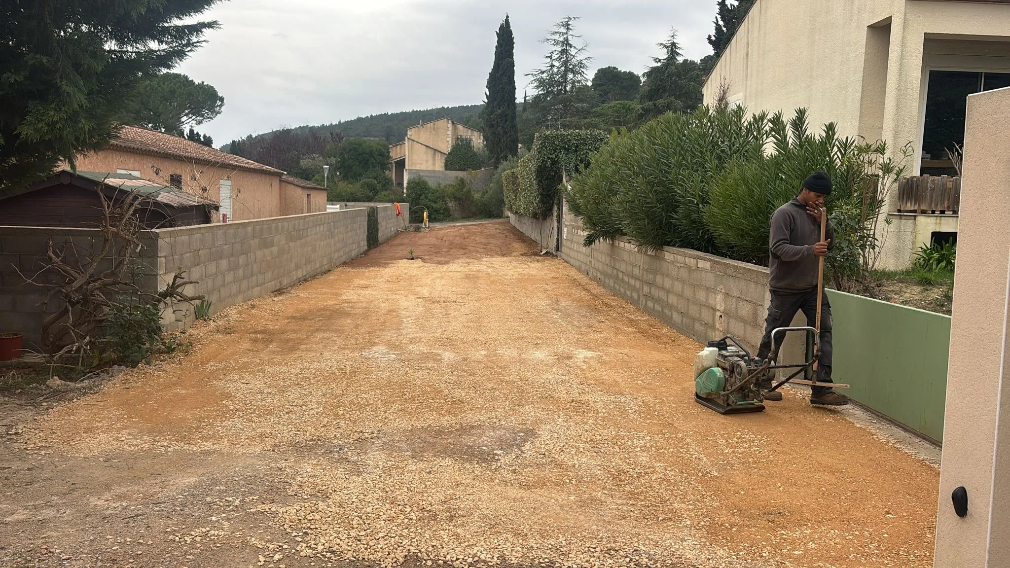 Viabilisation 3 parcelles terrain – Clermont l’Hérault 34800 – SOCCTP 09 Terrassement après viabilisation de 3 parcelles de terrain à Clermont l'Hérault 34800 par SOCCTP